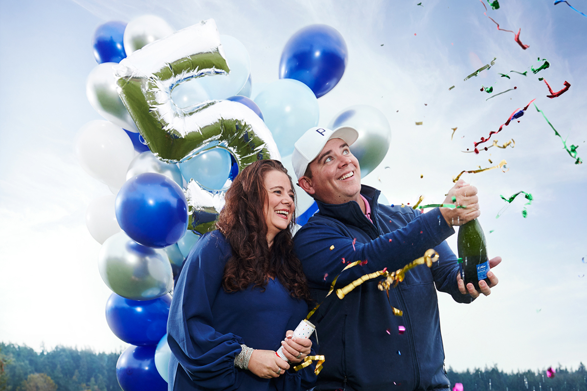 Eddie & Christine celebrate their top 5 ranking in PSBJ's Fastest Growing Companies list.